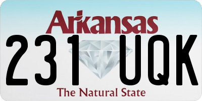 AR license plate 231UQK
