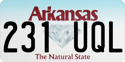 AR license plate 231UQL