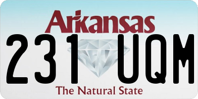 AR license plate 231UQM
