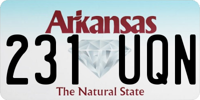 AR license plate 231UQN