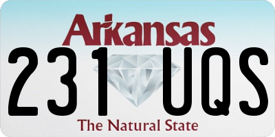 AR license plate 231UQS