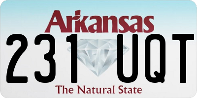 AR license plate 231UQT