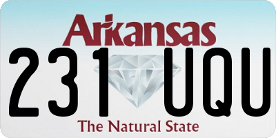 AR license plate 231UQU