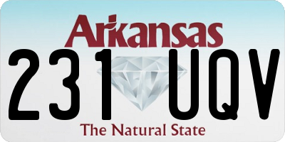 AR license plate 231UQV