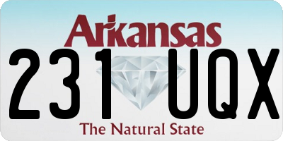 AR license plate 231UQX
