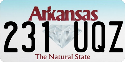 AR license plate 231UQZ