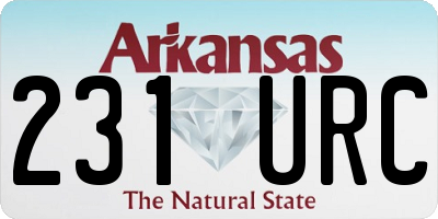AR license plate 231URC