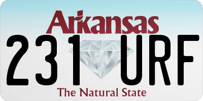 AR license plate 231URF