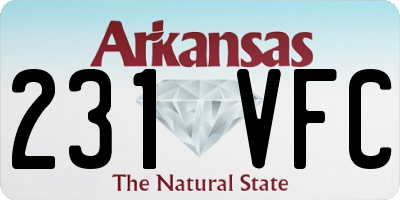 AR license plate 231VFC