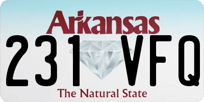 AR license plate 231VFQ