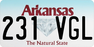 AR license plate 231VGL