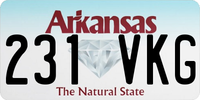 AR license plate 231VKG