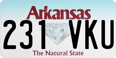 AR license plate 231VKU