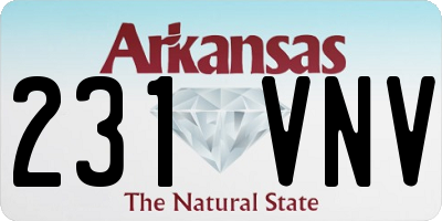 AR license plate 231VNV