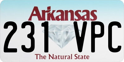 AR license plate 231VPC