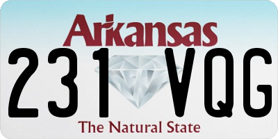 AR license plate 231VQG