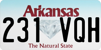 AR license plate 231VQH