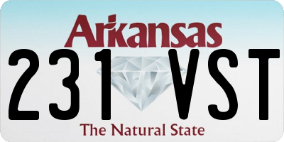 AR license plate 231VST
