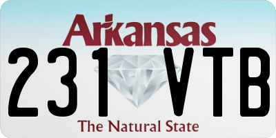 AR license plate 231VTB
