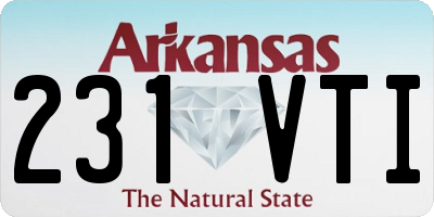 AR license plate 231VTI