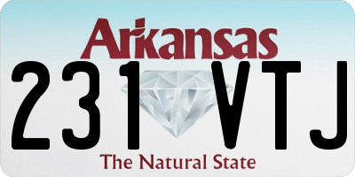 AR license plate 231VTJ