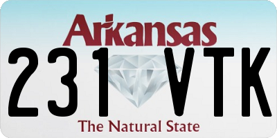 AR license plate 231VTK
