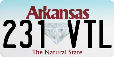 AR license plate 231VTL