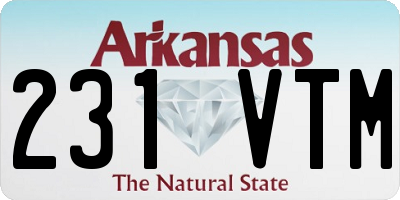 AR license plate 231VTM