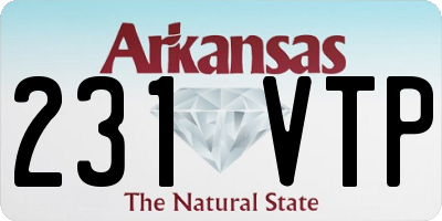 AR license plate 231VTP