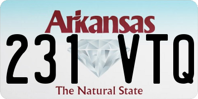 AR license plate 231VTQ