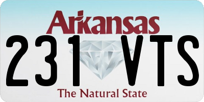 AR license plate 231VTS