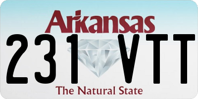 AR license plate 231VTT