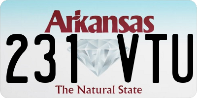 AR license plate 231VTU