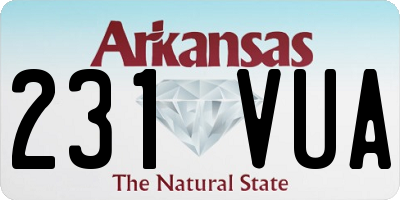 AR license plate 231VUA