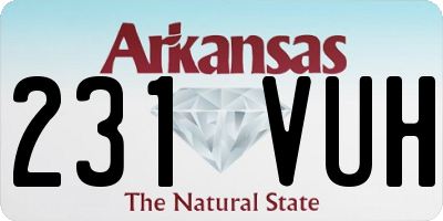 AR license plate 231VUH