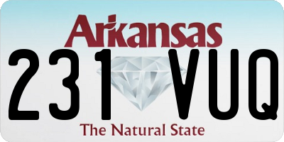 AR license plate 231VUQ