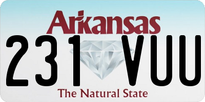 AR license plate 231VUU