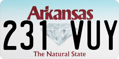 AR license plate 231VUY