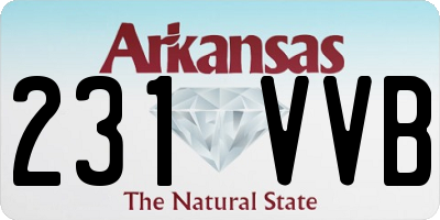 AR license plate 231VVB