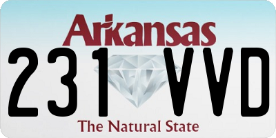 AR license plate 231VVD