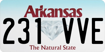 AR license plate 231VVE
