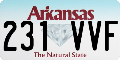 AR license plate 231VVF