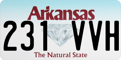 AR license plate 231VVH