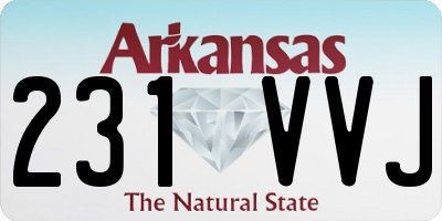 AR license plate 231VVJ