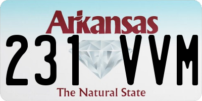 AR license plate 231VVM