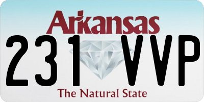 AR license plate 231VVP