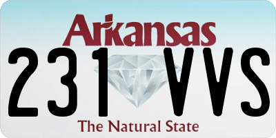 AR license plate 231VVS