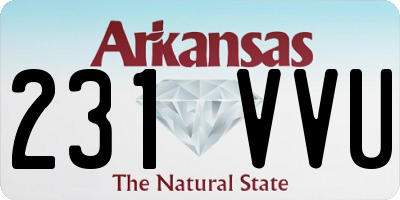 AR license plate 231VVU