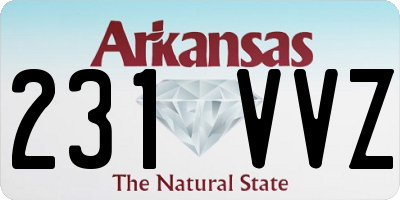 AR license plate 231VVZ