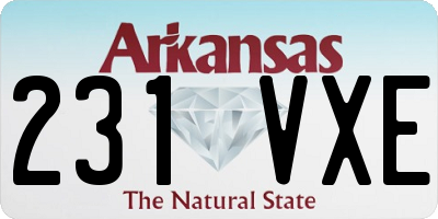 AR license plate 231VXE